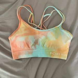 Pcheebum Tie Dye Sports Bra NEVER WORN